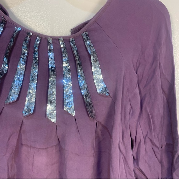 Sachin + Babi for Ankasa 100% Silk Sequin Embellished Blouse - Picture 3 of 15